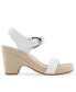 Фото #8 товара Women's Meyer Open Toe Buckle Strap Wedge Sandals