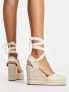 Фото #2 товара schuh Venus closed toe wedge espadrilles in natural