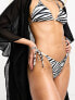 Фото #1 товара Mango bikini bottom in zebra