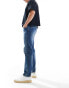 Фото #3 товара Pull&Bear straight vintage jeans in mid blue