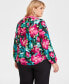 Women's Printed Surplice Top, XS-3X, Created for Macy's Ailee Blooms, S - фото #7