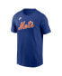 Фото #2 товара Men's Darryl Strawberry Royal New York Mets Fuse Name and Number T-shirt