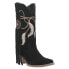 Фото #4 товара Dingo Day Dream Round Toe Cowboy Womens Black Casual Boots DI169-001