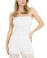 Фото #4 товара Women's Elle Sleeveless Open-Back Lace Jumpsuit