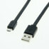 Фото #2 товара ROLINE USB 2.0 Cable, A - Micro B, M/M, black, 1m 1m, 1 m, USB A, Micro-USB B, USB 2.0, Male/Male, Black