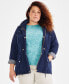 ფოტო #13 პროდუქტის Women's Hooded Anorak, PP-4X, Created for Macy's