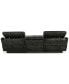 Фото #8 товара Sebaston 3-Pc. Fabric Sofa with 2 Power Motion Recliners, Created for Macy's