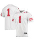 Men's 1 White Nebraska Huskers Team Premier Football Jersey