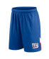 Men's Royal New York Giants Big and Tall Interlock Shorts