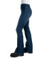 Juniors' Curvy Pull-On Flare-Leg Jeans