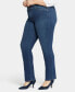 Фото #3 товара Plus Size Marilyn Straight Leg Jeans