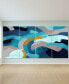 Puzzle Blues Abcd Frameless Free Floating Tempered Glass Panel Graphic Wall Art, 72" x 36" x 0.2" each