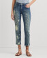 ფოტო #1 პროდუქტის Women's Bleach-Splattered Ankle Jeans