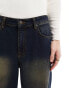 ASOS DESIGN baggy jeans with tint in indigo