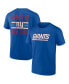 Фото #3 товара Men's Royal New York Giants Big and Tall Two-Sided T-shirt