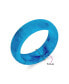 Фото #4 товара Good Luck Energy Smooth Stackable Natural Dyed Blue Jade Band Ring