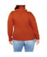 ფოტო #2 პროდუქტის Plus Size Softly Sweet Ribbed Sweater