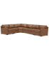 Фото #2 товара Radley 148" 5-Pc. Leather Wedge L Shape Modular Sectional, Created for Macy's