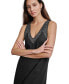 Women's Linen Studded V-Neck Sleeveless Maxi Dress
