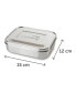 Stainless Steel Bento Lunch Box 2 Sections