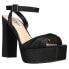 Nina Dorcas Platform Womens Black Dress Sandals DORCAS-BLACK