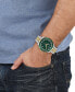 ფოტო #4 პროდუქტის Men's Swiss Chronograph Urban Two-Tone Stainless Steel Bracelet Watch 43mm