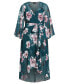 Plus Size Fleetwood Print Maxi Dress