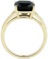 Onyx & Diamond (1/10 ct. t.w.) Ring in 14k Gold