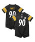 Фото #2 товара Футболка для малышей Nike игровая модель T.J. Watt Pittsburgh Steelers черная