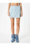 Фото #6 товара Шорты женские Koton модель Kot-мерный мини джинсовый клеш платье памуклу