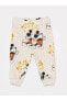 Bisiklet Yaka Uzun Kollu Mickey Mouse Baskılı Erkek Bebek Sweatshirt ve Pantolon 2'li Takım