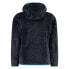 CMP 38P1455 hoodie fleece Titanium / Turquoise, 8 лет - фото #3