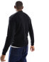 Selected Homme Manuel crew neck sweatshirt in black