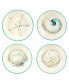 Фото #1 товара Ocean View Set of 4 Soup Bowls