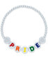 ფოტო #3 პროდუქტის Diamond Accent PRIDE Beaded Bracelet in Sterling Silver