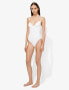 Proenza Schouler 187813 Womens Underwire One Piece Swimsuit White Size Medium