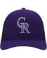 Фото #1 товара Men's Purple Colorado Rockies Secondary Trucker Snapback Hat