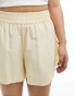 ASOS DESIGN Curve boxer short in buttermilk Buttermilch, EU 54 - фото #5