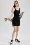 Фото #3 товара Coool Bodycon Basic Fitilli Kaşkorse Mini Askılı Elbise A0732ax23sm