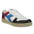Фото #2 товара Diadora Magic Basket Low Icona Lace Up Mens Black, Blue, Red, White Sneakers Ca