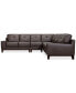 Фото #5 товара CLOSEOUT! Harli 3-Pc. Leather Sectional, Created for Macy's