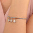 Shimmering steel bracelet with pendants LPS05AQC10