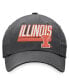 Men's Charcoal Illinois Fighting Illini Slice Adjustable Hat