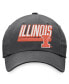 Men's Charcoal Illinois Fighting Illini Slice Adjustable Hat