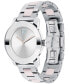 ფოტო #2 პროდუქტის Women's Swiss Bold Blush Ceramic & Stainless Steel Bracelet Watch 36mm