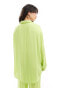 Esmee oversized long sleeve beach shirt co-ord in lime grün, 38 - фото #4