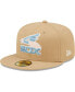 Men's Tan Chicago White Sox 75th Anniversary of Comiskey Park Sky Blue Undervisor 59FIFTY Fitted Hat