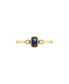 ფოტო #3 პროდუქტის Emerald Cut Alexandrite Gemstone, Natural Diamonds Birthstone Ring in 14K Yellow Gold