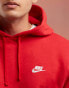 Nike Club hoodie in red