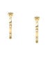 Фото #2 товара Gold-plated round earrings Creole SAUP09